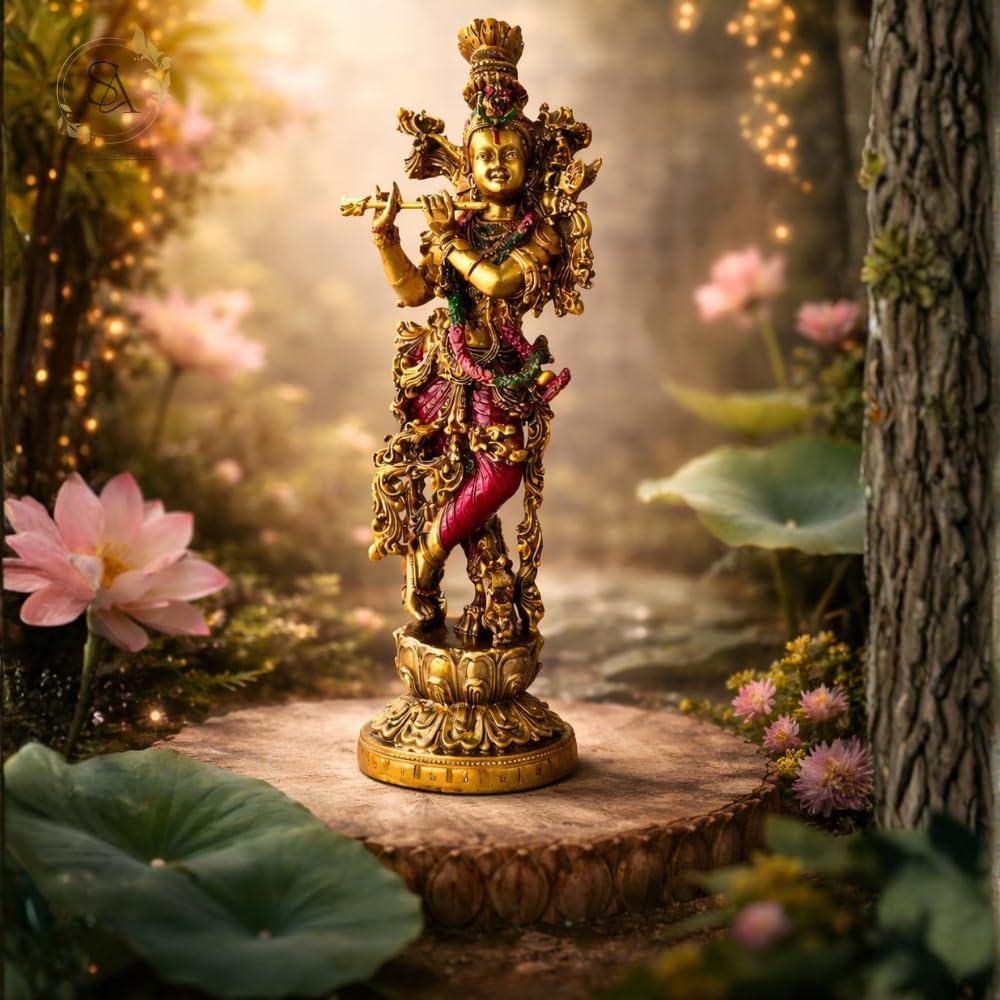 Resin Krishna Statue | Size:14 Inches (Krishna)