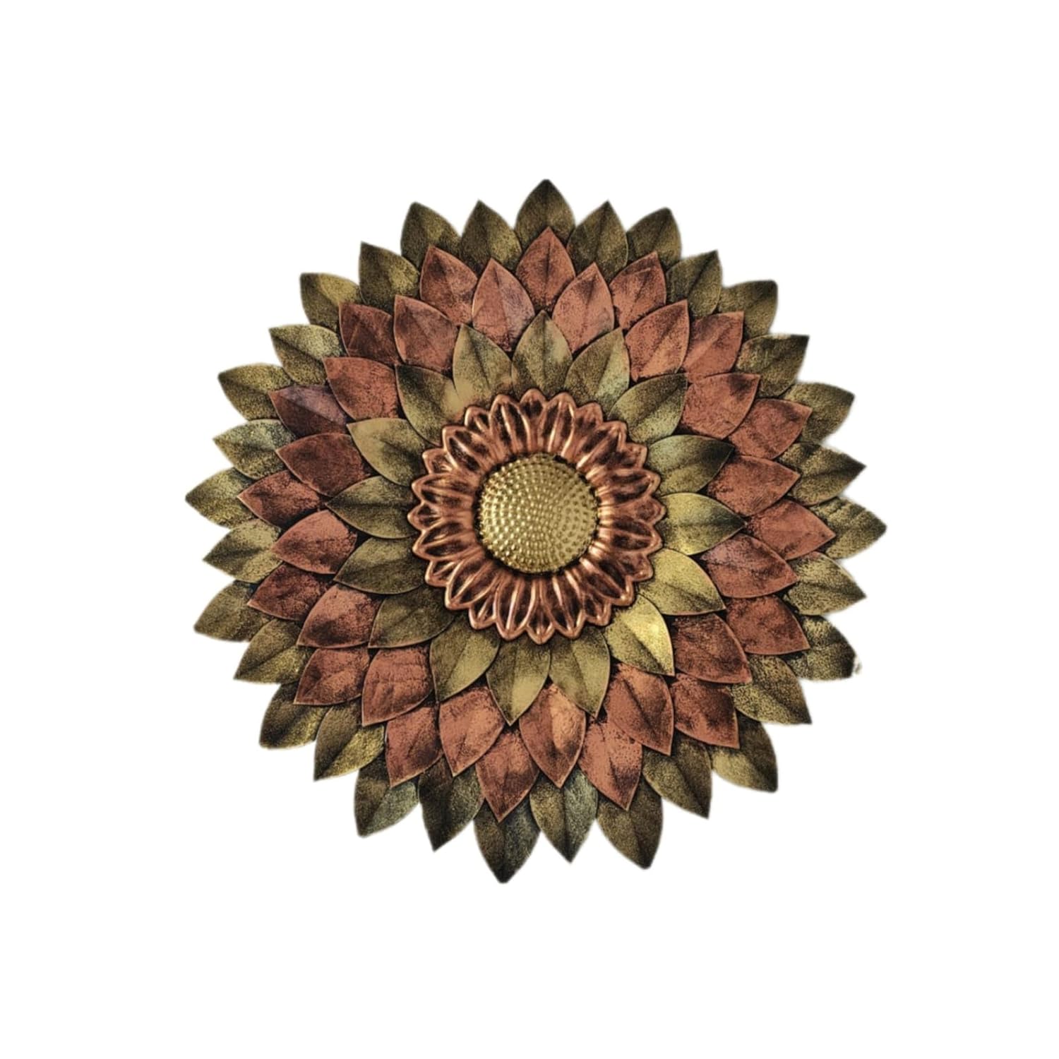 Flower handmade Wall art Decor - Stylish Daisy Decorative Wall Decor for diwali decoration, Size 54X54 CM (Metallic Hues)