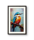 Digital Wall Painting For Home/Wall Decoration -(Kingfisher Bird)