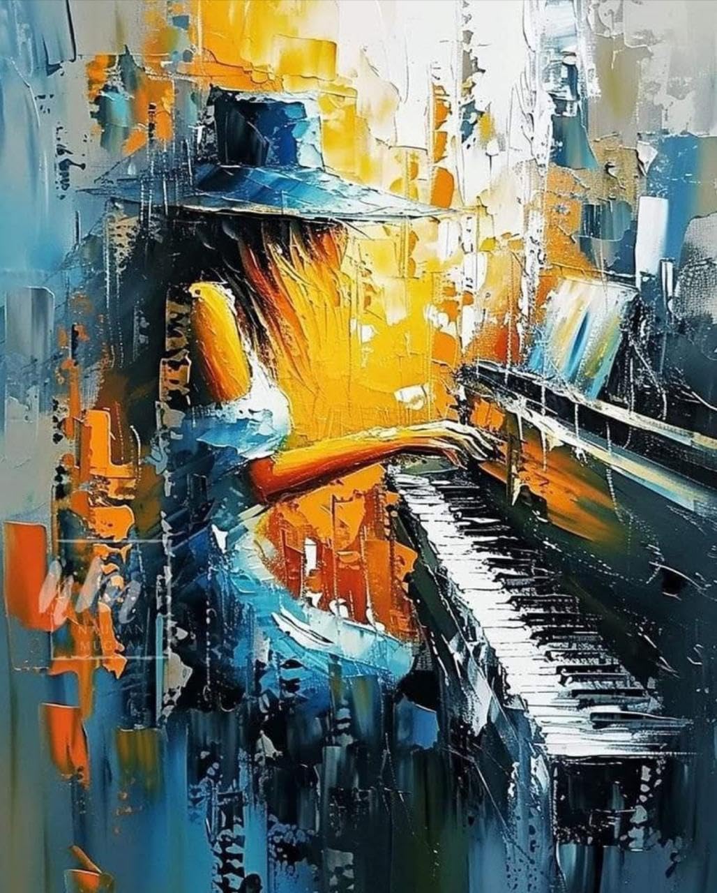 Elegant Abstract painting Frame | Wall Art Painting for Living Room.