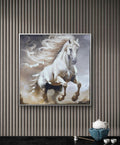 Abstract Modern White Horse Art Canvas Home Decor Wall Painting